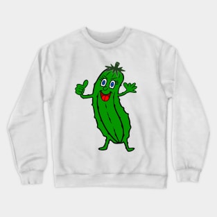 FUNNY Food Dill Pickle Positive Vibes Crewneck Sweatshirt